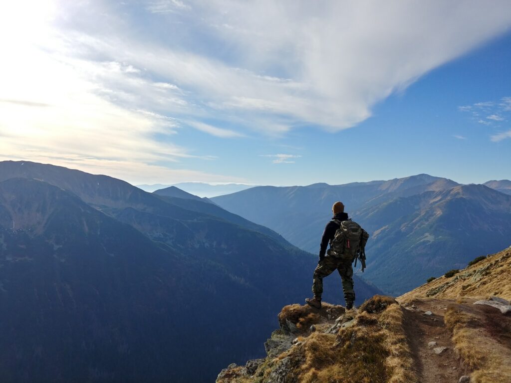 Hiker on a Vista